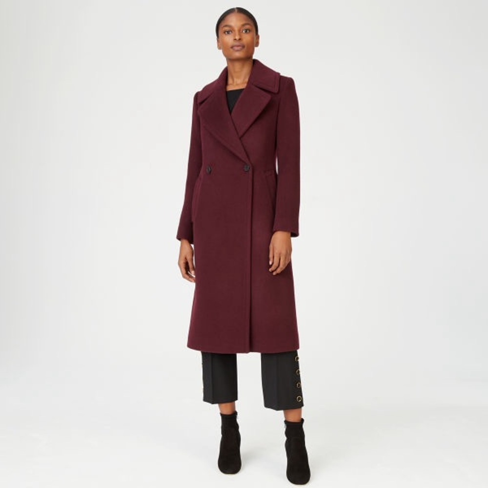 Club Monaco Daylina coat - Burgundy - Size Medium